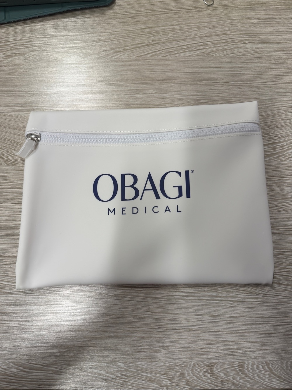 Obagi Medical White Travel Pouch makeup skincare bag waterproof